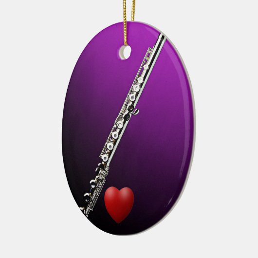 Flute met Heart Ornament (Links)