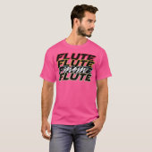 Flute Mom Shirt Funny Retro Style Band Gift (Voorkant volledig)