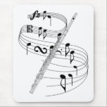 Flute Muismat<br><div class="desc">Muziekmakers vieren het! Ik kondig de wereld trots aan,  ik speel de Flute!</div>