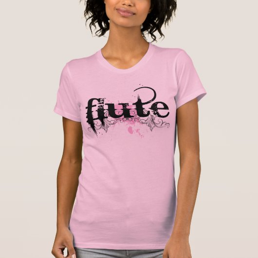 Flute Music Grunge T-shirt (Voorkant)