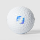 Flute Music Pattern Blue Ombre Golfballen (Voorkant)