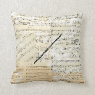  Flute Music Pillow Kussen