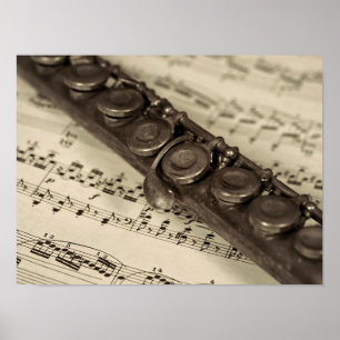 Flute Music Poster