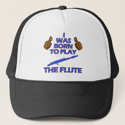 flute Musical design Trucker Pet (Voorkant)