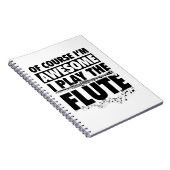 Flute Musical Instrument | Transversale vlotten Notitieboek (Rechterzijde)