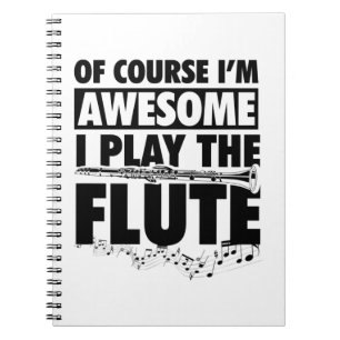 Flute Musical Instrument Transversale vlotten Notitieboek