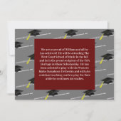 Flute Musician Graduation Party Music Kaart (Achterkant)