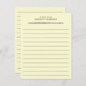 Flute Musician Music Teacher Band Bedankkaart (Voorkant / Achterkant)