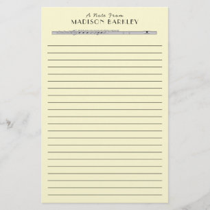 Flute Musician Music Teacher Band Briefpapier