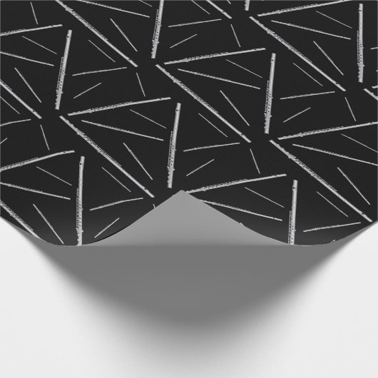 Flute Musician Music Teacher Band Cadeaupapier (Hoek)