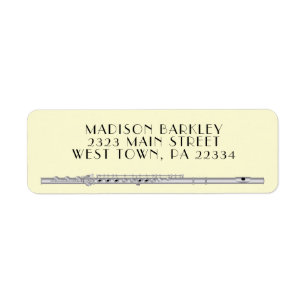 Flute Musician Music Teacher Band Etiket