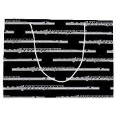 Flute Musician Music Teacher Band Groot Cadeauzakje (Achterkant)