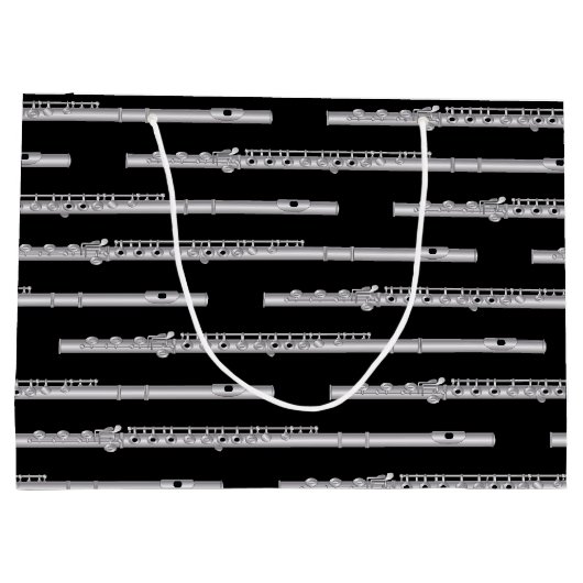 Flute Musician Music Teacher Band Groot Cadeauzakje (Achterkant)