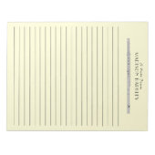 Flute Musician Music Teacher Band Notitieblok (Voorkant)