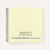 Flute Musician Music Teacher Band Notitieboek (Voorkant)