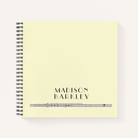 Flute Musician Music Teacher Band Notitieboek (Voorkant)