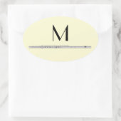 Flute Musician Music Teacher Band Ovale Sticker (Tas)