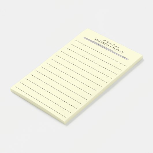 Flute Musician Music Teacher Band Post-it® Notes (Schuin)