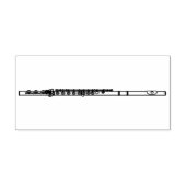 Flute Musician Music Teacher Band Rubberstempel (Afrduk)