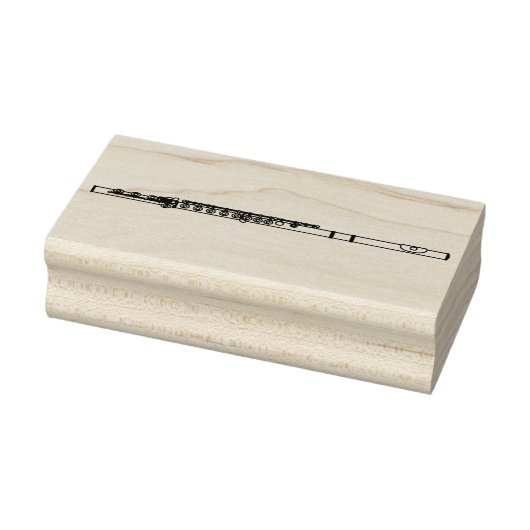 Flute Musician Music Teacher Band Rubberstempel (Stempel)