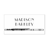 Flute Musician Music Teacher Band Rubberstempel (Afrduk)