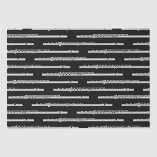 Flute Musician Music Teacher Band Tissuepapier (Voorkant)