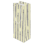 Flute Musician Music Teacher Band Wijn Cadeautas (Achterkant Gekanteld)