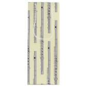 Flute Musician Music Teacher Band Wijn Cadeautas (Voorkant)