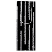 Flute Musician Music Teacher Band Wijn Cadeautas (Voorkant)