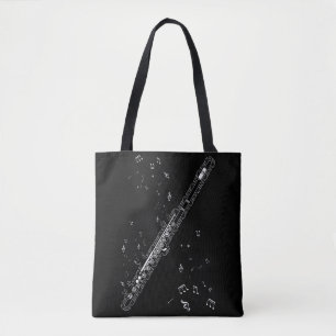 Flute Muzieknoten Instrument Musician Flutist Tote Bag