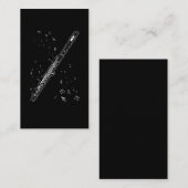 Flute Muzieknoten Instrument Musician Flutist Visitekaartje (Voorkant / Achterkant)