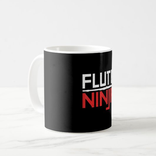 Flute Ninja Koffiemok (Voorkant links)