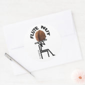 Flute Nut Ronde Sticker (Envelop)