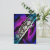 Flute of Flutist Briefkaart of Mailingkaart (Staand voorkant)