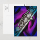 Flute of Flutist Briefkaart of Mailingkaart (Voorkant / Achterkant)
