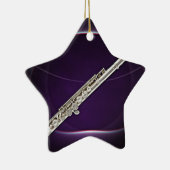 Flute of Flutist Musician Star Ornament (Rechts)