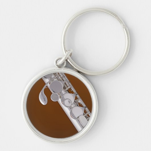 Flute of Flutist Sleutelhanger (Voorkant)