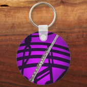 Flute of Flutist-Sleutelhanger of sleutelketens Sleutelhanger (Voorkant)