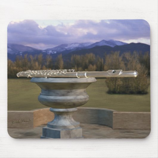Flute on Marble Vase 2a Muismat (Voorkant)