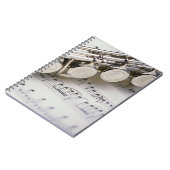 Flute on Sheet Music Notitieboek (Linkerzijde)