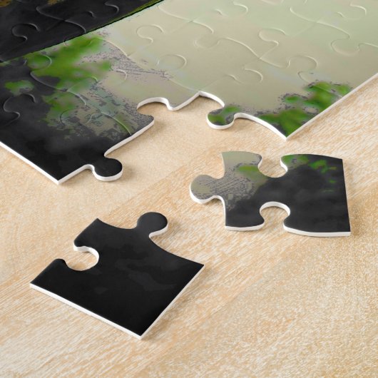 Flute onder lilacs legpuzzel (Zijkant)