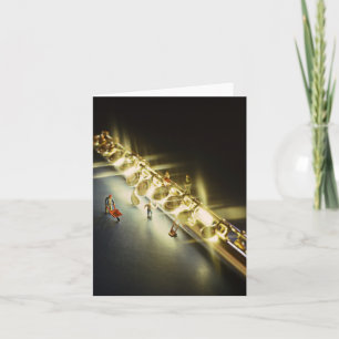 Flute or Flutist Greeting card or Note Card Feestdagen Kaart