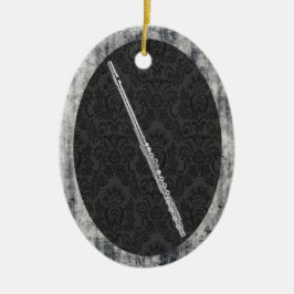 Flute Oval Ornament Pendant