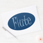 Flute Ovale Sticker (Envelop)