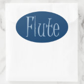 Flute Ovale Sticker (Tas)