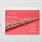 Flute overweging elegant concertprestaties kaart (Voorkant)