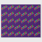Flute Patchwork-tekst Cadeaupapier (Vlak)
