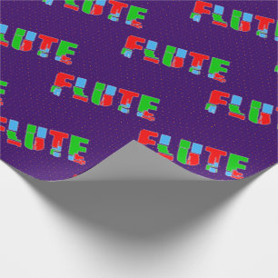 Flute Patchwork-tekst Cadeaupapier
