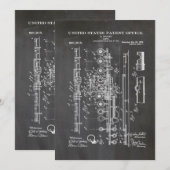 Flute Patent Feestdagenkaart (Voorkant / Achterkant)