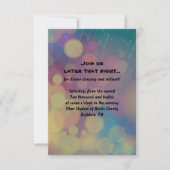 Flute Player Bat Mitzvah Reception Party Kaart (Voorkant)